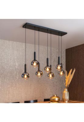 Imagen 2 del producto LAMPARA COLGANTE LINEAL MARIUS NEGRO 7XE27