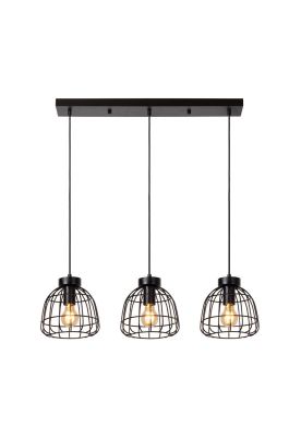 LAMPARA COLGANTE FILOX NEGRO 3XE27