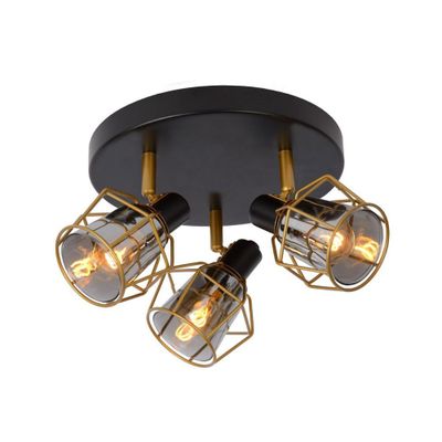 Lámpara de Techo Direccional Nila Negro 3xE14