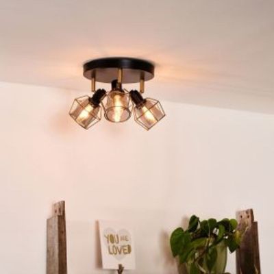 Imagen 2 del producto Lámpara de Techo Direccional Nila Negro 3xE14