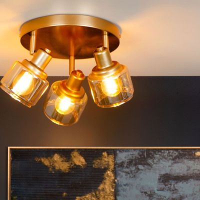 Imagen 2 del producto Lámpara de Techo Direccional Bjorn Dorado 3xE14