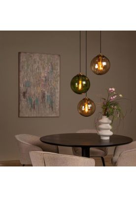 Imagen 2 del producto LAMPARA COLGANTE DESNIVEL MONSARAZ VERDE 3xE27