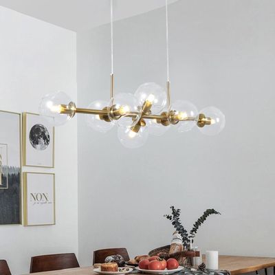 Imagen 2 del producto LAMPARA COLGANTE MAGNUS DORADO CRISTAL TRANSPARENTE