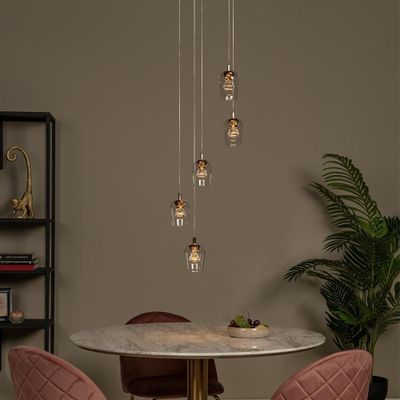 Imagen 2 del producto LAMPARA COLGANTE DESNIVEL BERLIANE 5 LUCES LED 2700K