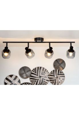 Imagen 2 del producto BARRA DIRECCIONAL BJORN NEGRO 4xE14