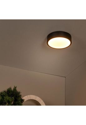 Imagen 2 del producto LAMPARA DE TECHO UNAR LED NEGRO Ø20CM 12W 2700K