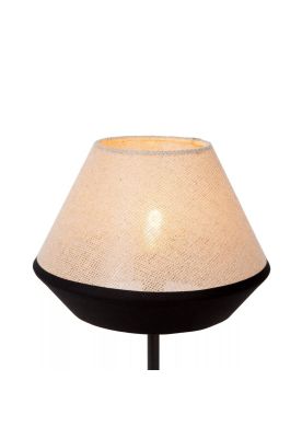 Imagen 2 del producto LAMPARA DE MESA KALA LINO TAUPE Ø25-1xE14