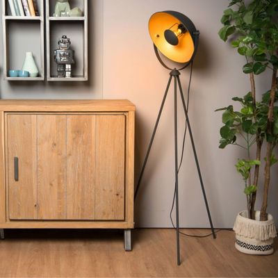 Imagen 2 del producto Lámpara de Pie Alvaro Negro 1XE27