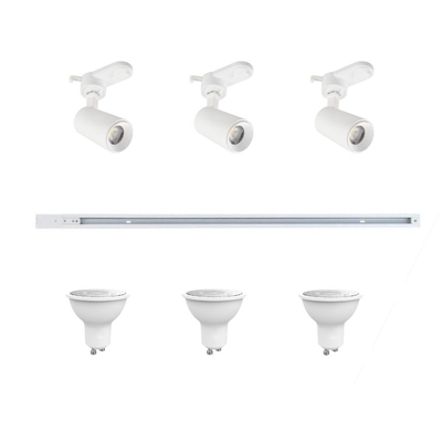 KIT DE RIEL ENERGIZADO BLANCO 1MT