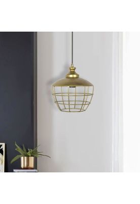 Imagen 2 del producto LAMPARA COLGANTE METAL BRONCE GALPON 23CM