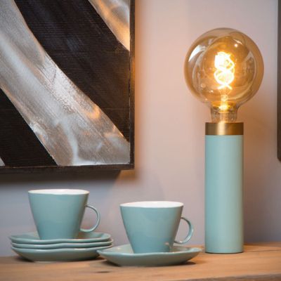 Imagen 2 del producto Lámpara de Mesa Selin Turquesa 1xE27