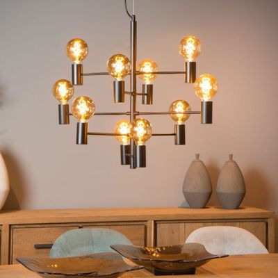 Imagen 2 del producto Lámpara Colgante Leanne Negro 10xE27