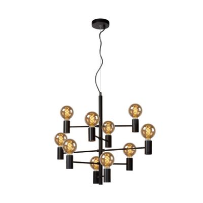 Lámpara Colgante Leanne Negro 10xE27