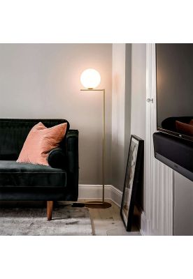 Imagen 2 del producto LAMPARA DE PIE BERGEN OPAL DORADO