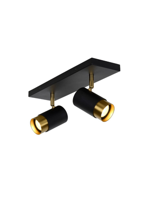 BARRA DIRECCIONAL FLORIS NEGRO 2xGU10