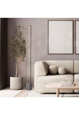 Imagen 2 del producto LAMPARA DE PIE BASE CEMENTO NEGRO LED 24W 3000K