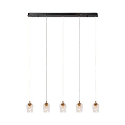 LAMPARA COLGANTE LINEAL BERLIANE 5 LUCES LED 2700K