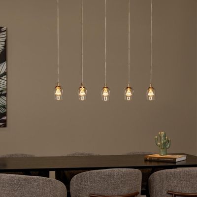 Imagen 2 del producto LAMPARA COLGANTE LINEAL BERLIANE 5 LUCES LED 2700K