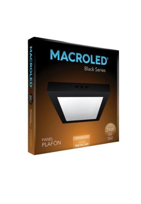 Imagen 2 del producto PLAFON PANEL LED 24W NEGRO CUADRADO 3000K