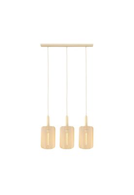 LAMPARA COLGANTE CORINA BEIGE 3xE27