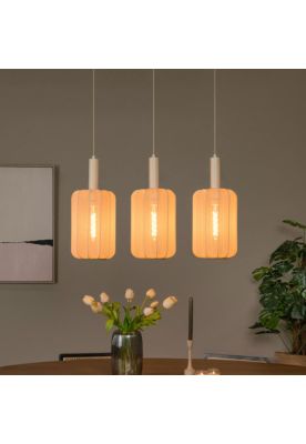Imagen 2 del producto LAMPARA COLGANTE CORINA BEIGE 3xE27