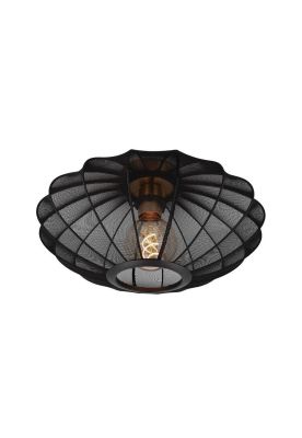 LAMPARA DE TECHO CORINA NEGRO Ø40-1xE27