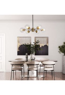 Imagen 2 del producto LAMPARA COLGANTE GRACE MIX BRONCE 6 LUCES