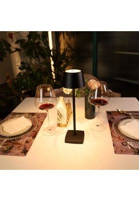 Imagen 2 del producto LÁMPARA DE MESA ESCRITORIO PORTÁTIL LED RECARGABLE NEGRO