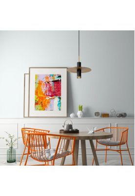 Imagen 2 del producto LAMPARA COLGANTE SELIN NEGRO 1xGU10 Ø35cm