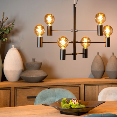 Imagen 2 del producto Lámpara Colgante Leanne Negro 6xE27