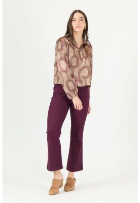 Blusa beige estampada PRIVILEGE 2388