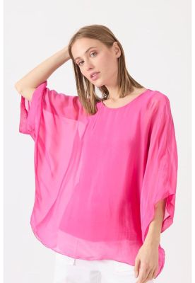Imagen 2 del producto Blusa con seda fucsia PRIVILEGE 1530