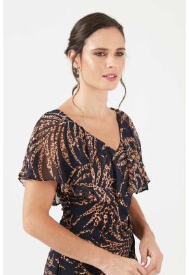 Imagen 2 del producto Vestido azul marino estampado