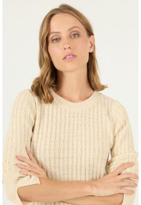 Imagen 2 del producto Sweater beige trenzado PRIVILEGE 2428