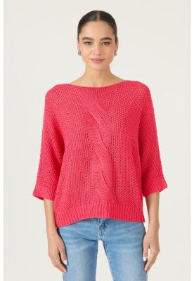 Imagen 2 del producto Sweater fucsia trenzas PRIVILEGE 2972