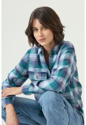 Imagen 2 del producto Blusa azul cuadros PRIVILEGE 2643