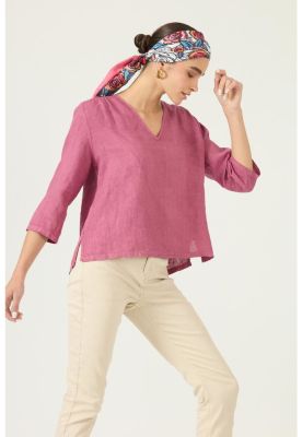 Imagen 1 del producto Blusa de lino lila PRIVILEGE 2919