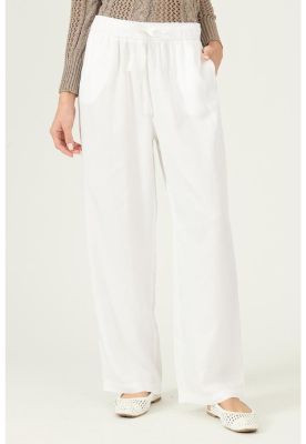 Imagen 2 del producto Pantalon de lyocell straight blanco PRIVILEGE 2863