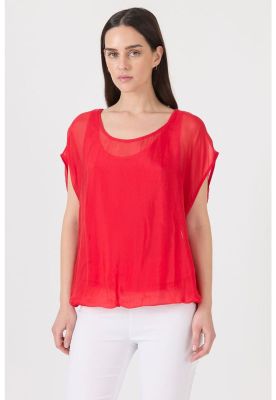 Imagen 2 del producto Blusa con seda roja PRIVILEGE 1444