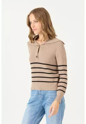 Imagen 2 del producto Sweater beige rayas PRIVILEGE 2695