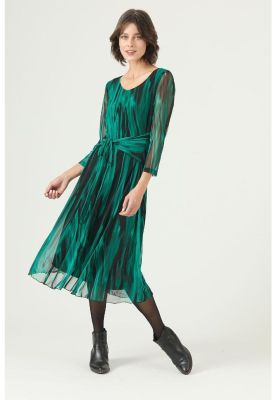 Vestido petroleo estampado PRIVILEGE 2603