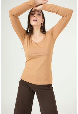 Polera caramelo PRIVILEGE 2309