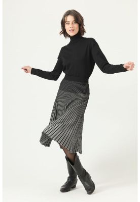 Imagen 2 del producto Falda gris rayas PRIVILEGE 2753