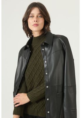 Imagen 2 del producto Sweater kaki trenzas PRIVILEGE 2686