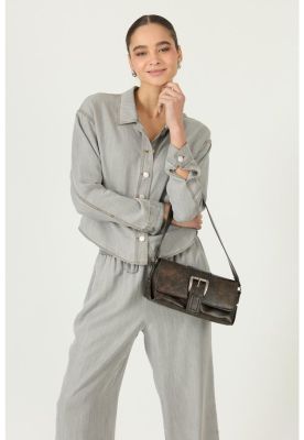 Chaqueta de lyocell gris claro PRIVILEGE 2849