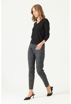 Imagen 2 del producto Leggings gris medio cuadros PRIVILEGE 2101