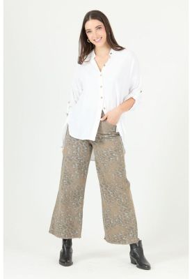 Jeans wide leg vison animal print PRIVILEGE 2290