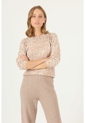 Imagen 2 del producto Sweater beige animal print PRIVILEGE 2443