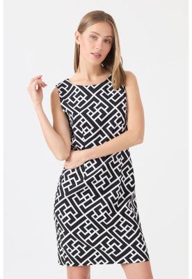 Imagen 2 del producto Vestido negro estampado PRIVILEGE 1134