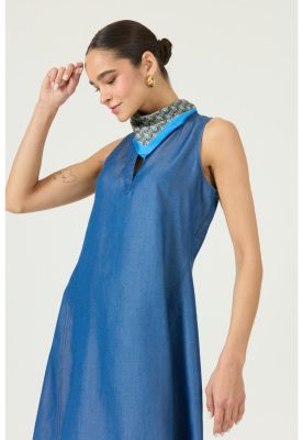 Imagen 2 del producto Vestido de lyocell indigo PRIVILEGE 2901